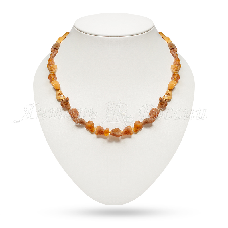 Бусы янтарь